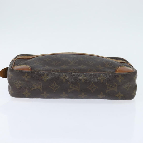 LOUIS VUITTON Monogram Compiegne 28 Clutch Bag M51845 LV Auth BA7171