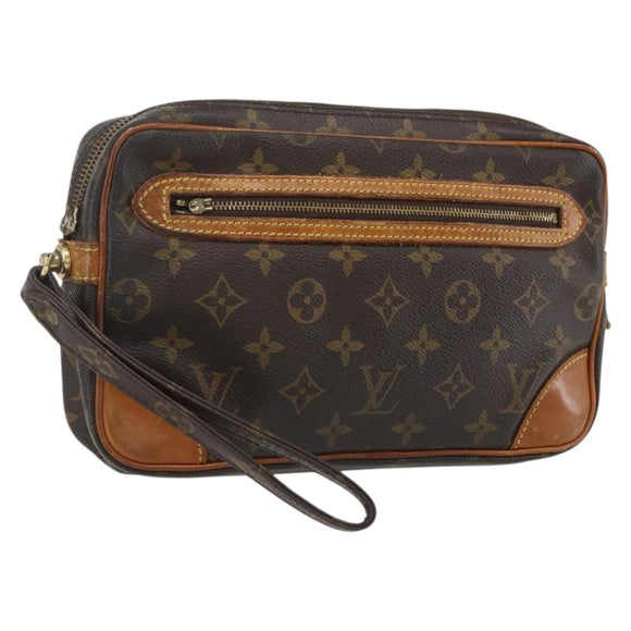 LOUIS VUITTON Monogram Marly Dragonne GM Clutch Bag M51825 LV Auth BA7172