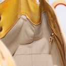 LOUIS VUITTON Monogram Vernis Reade PM Hand Bag Beige M91334 LV Auth BA718-19