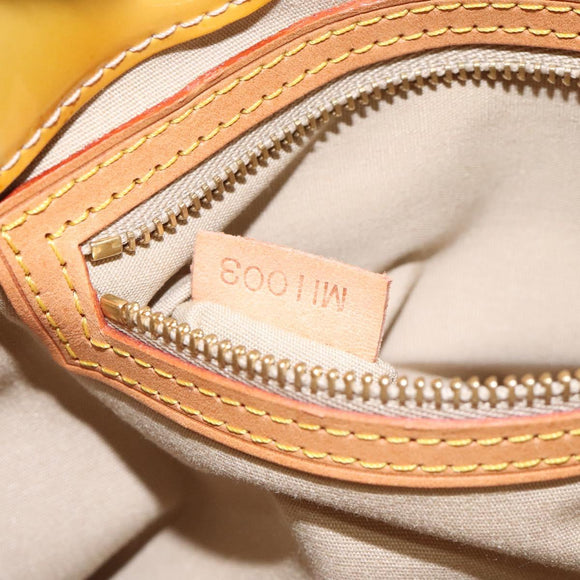 LOUIS VUITTON Monogram Vernis Reade PM Hand Bag Beige M91334 LV Auth BA718