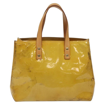 LOUIS VUITTON Monogram Vernis Reade PM Hand Bag Beige M91334 LV Auth BA718 - 0