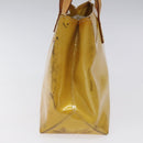 LOUIS VUITTON Monogram Vernis Reade PM Hand Bag Beige M91334 LV Auth BA718-3