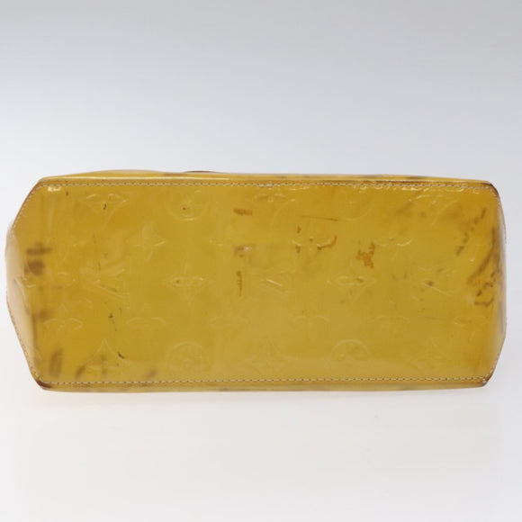 LOUIS VUITTON Monogram Vernis Reade PM Hand Bag Beige M91334 LV Auth BA718