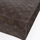 LOUIS VUITTON Monogram Sac Plat Hand Bag M51140 LV Auth BA7185-9