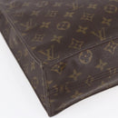LOUIS VUITTON Monogram Sac Plat Hand Bag M51140 LV Auth BA7185-14