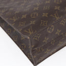 LOUIS VUITTON Monogram Sac Plat Hand Bag M51140 LV Auth BA7185-16