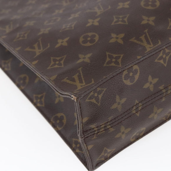 LOUIS VUITTON Monogram Sac Plat Hand Bag M51140 LV Auth BA7185