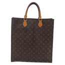 LOUIS VUITTON Monogram Sac Plat Hand Bag M51140 LV Auth BA7185-13