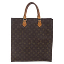 LOUIS VUITTON Monogram Sac Plat Hand Bag M51140 LV Auth BA7185-2