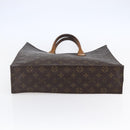 LOUIS VUITTON Monogram Sac Plat Hand Bag M51140 LV Auth BA7185-5