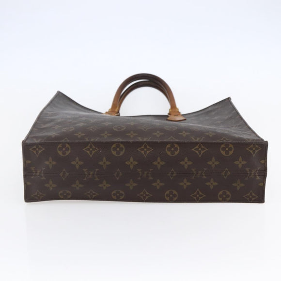 LOUIS VUITTON Monogram Sac Plat Hand Bag M51140 LV Auth BA7185