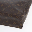 LOUIS VUITTON Monogram Sac Plat Hand Bag M51140 LV Auth BA7186-9