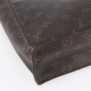 LOUIS VUITTON Monogram Sac Plat Hand Bag M51140 LV Auth BA7186-14