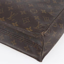 LOUIS VUITTON Monogram Sac Plat Hand Bag M51140 LV Auth BA7186-15