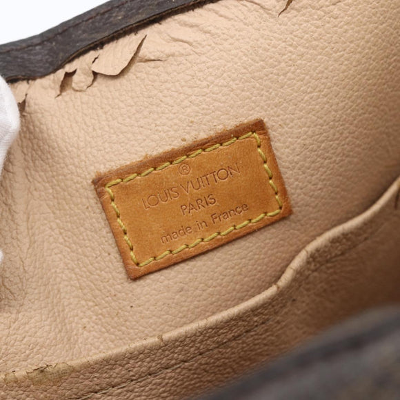 LOUIS VUITTON Monogram Sac Plat Hand Bag M51140 LV Auth BA7186