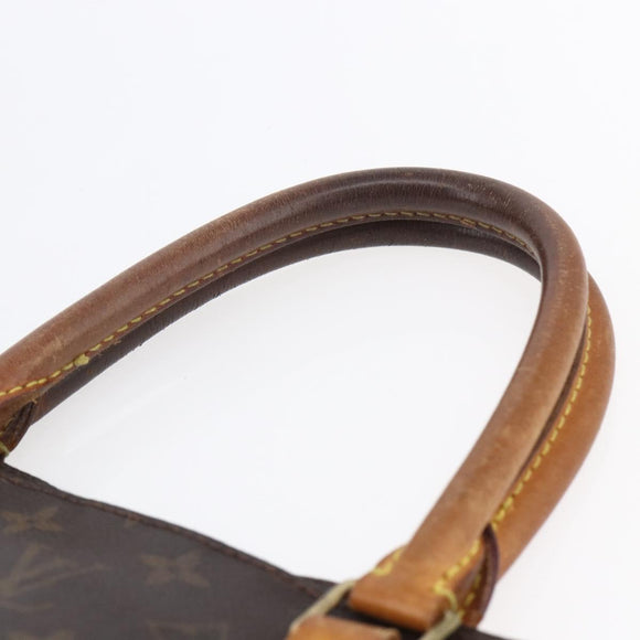 LOUIS VUITTON Monogram Sac Plat Hand Bag M51140 LV Auth BA7186