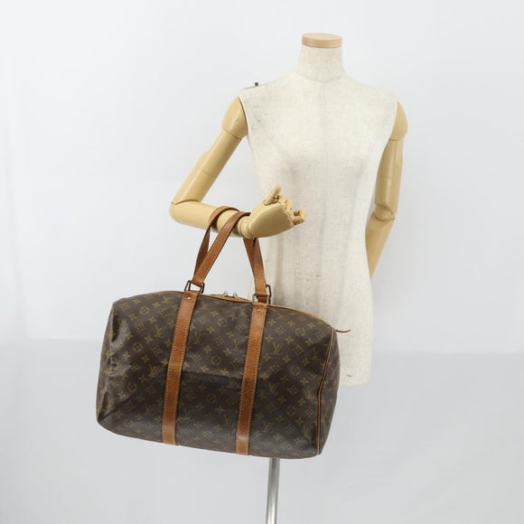 LOUIS VUITTON Monogram Sac Souple 45 Boston Bag M41624 LV Auth BA7190