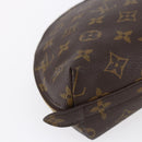 LOUIS VUITTON Monogram Trousse Demi Ronde Cosmetic Pouch M47520 LV Auth BA7198-16