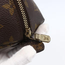LOUIS VUITTON Monogram Trousse Demi Ronde Cosmetic Pouch M47520 LV Auth BA7198-8