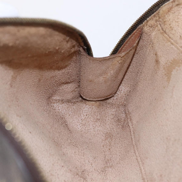 LOUIS VUITTON Monogram Trousse Demi Ronde Cosmetic Pouch M47520 LV Auth BA7198