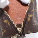 LOUIS VUITTON Monogram Trousse Demi Ronde Cosmetic Pouch M47520 LV Auth BA7198-12