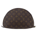 LOUIS VUITTON Monogram Trousse Demi Ronde Cosmetic Pouch M47520 LV Auth BA7198-2