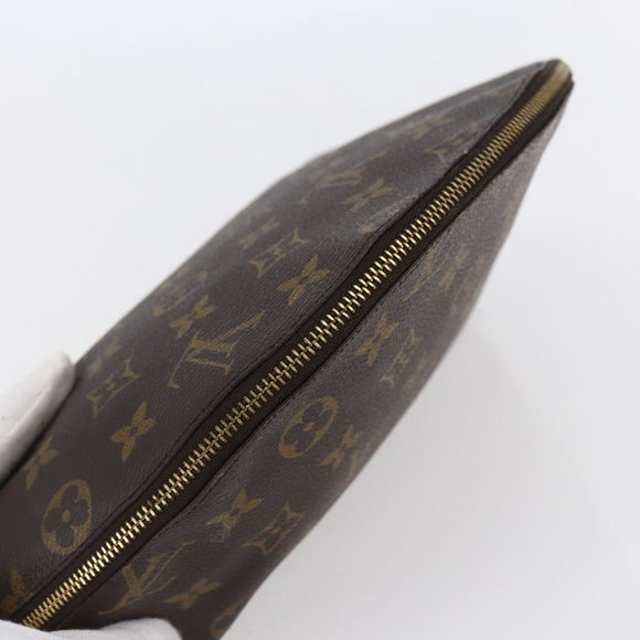 LOUIS VUITTON Monogram Trousse Demi Ronde Cosmetic Pouch M47520 LV Auth BA7198