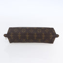 LOUIS VUITTON Monogram Trousse Demi Ronde Cosmetic Pouch M47520 LV Auth BA7198-6