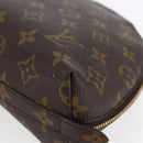 LOUIS VUITTON Monogram Trousse Demi Ronde Cosmetic Pouch M47520 LV Auth BA7198-7