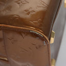 LOUIS VUITTON Monogram Vernis Tompkins Square Bag Bronze M91103 LV Auth BA720-17