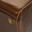 LOUIS VUITTON Monogram Vernis Tompkins Square Bag Bronze M91103 LV Auth BA720-8