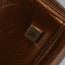 LOUIS VUITTON Monogram Vernis Tompkins Square Bag Bronze M91103 LV Auth BA720-18