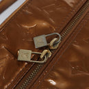 LOUIS VUITTON Monogram Vernis Tompkins Square Bag Bronze M91103 LV Auth BA720-19