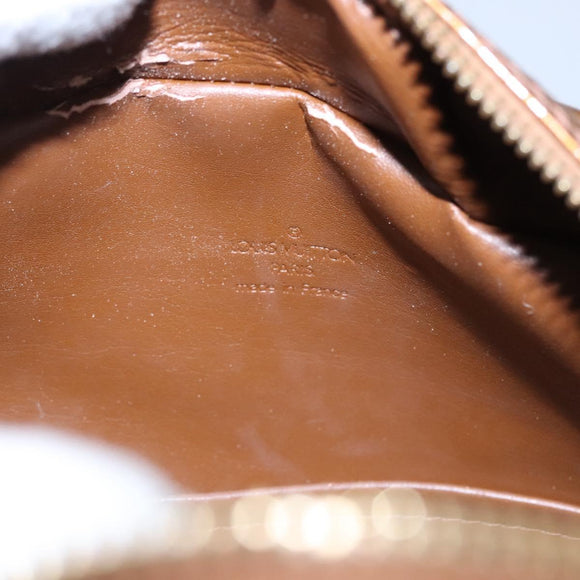 LOUIS VUITTON Monogram Vernis Tompkins Square Bag Bronze M91103 LV Auth BA720