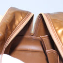 LOUIS VUITTON Monogram Vernis Tompkins Square Bag Bronze M91103 LV Auth BA720-22