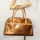 LOUIS VUITTON Monogram Vernis Tompkins Square Bag Bronze M91103 LV Auth BA720-25