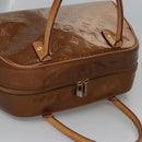 LOUIS VUITTON Monogram Vernis Tompkins Square Bag Bronze M91103 LV Auth BA720-6