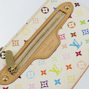 LOUIS VUITTON Monogram Multicolor Pochette MM Pouch White M60028 LV Auth BA7202-17