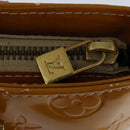 LOUIS VUITTON Monogram Vernis Houston Hand Bag Beige M91004 LV Auth BA7204-18