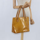 LOUIS VUITTON Monogram Vernis Houston Hand Bag Beige M91004 LV Auth BA7204-22