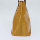 LOUIS VUITTON Monogram Vernis Houston Hand Bag Beige M91004 LV Auth BA7204-4