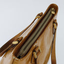 LOUIS VUITTON Monogram Vernis Houston Hand Bag Beige M91004 LV Auth BA7204-6