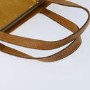 LOUIS VUITTON Monogram Vernis Houston Hand Bag Beige M91004 LV Auth BA7204-7