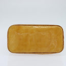 LOUIS VUITTON Monogram Vernis Houston Hand Bag Beige M91004 LV Auth BA7204-5