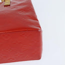 LOUIS VUITTON Monogram Vernis Reade PM Hand Bag Red Rouge M91088 LV Auth BA7208-14
