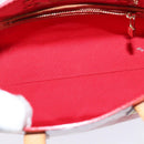 LOUIS VUITTON Monogram Vernis Reade PM Hand Bag Red Rouge M91088 LV Auth BA7208-11