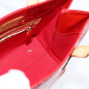 LOUIS VUITTON Monogram Vernis Reade PM Hand Bag Red Rouge M91088 LV Auth BA7208-18