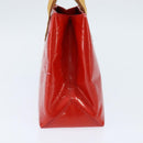 LOUIS VUITTON Monogram Vernis Reade PM Hand Bag Red Rouge M91088 LV Auth BA7208-3