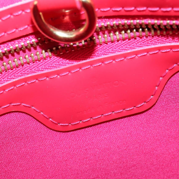 LOUIS VUITTON Monogram Vernis Wilshire Boulevard Bag Rose Pop M93643 Auth BA7211