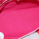 LOUIS VUITTON Monogram Vernis Wilshire Boulevard Bag Rose Pop M93643 Auth BA7211-10